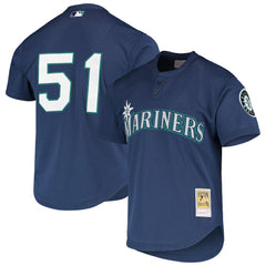 Ichiro Suzuki Seattle Mariners Mitchell & Ness Authentic Batting Practice Jersey - Navy Jerseys