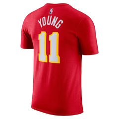 Trae Young Atlanta Hawks Icon 2022/23 Name & Number T-Shirt Red - Nike
