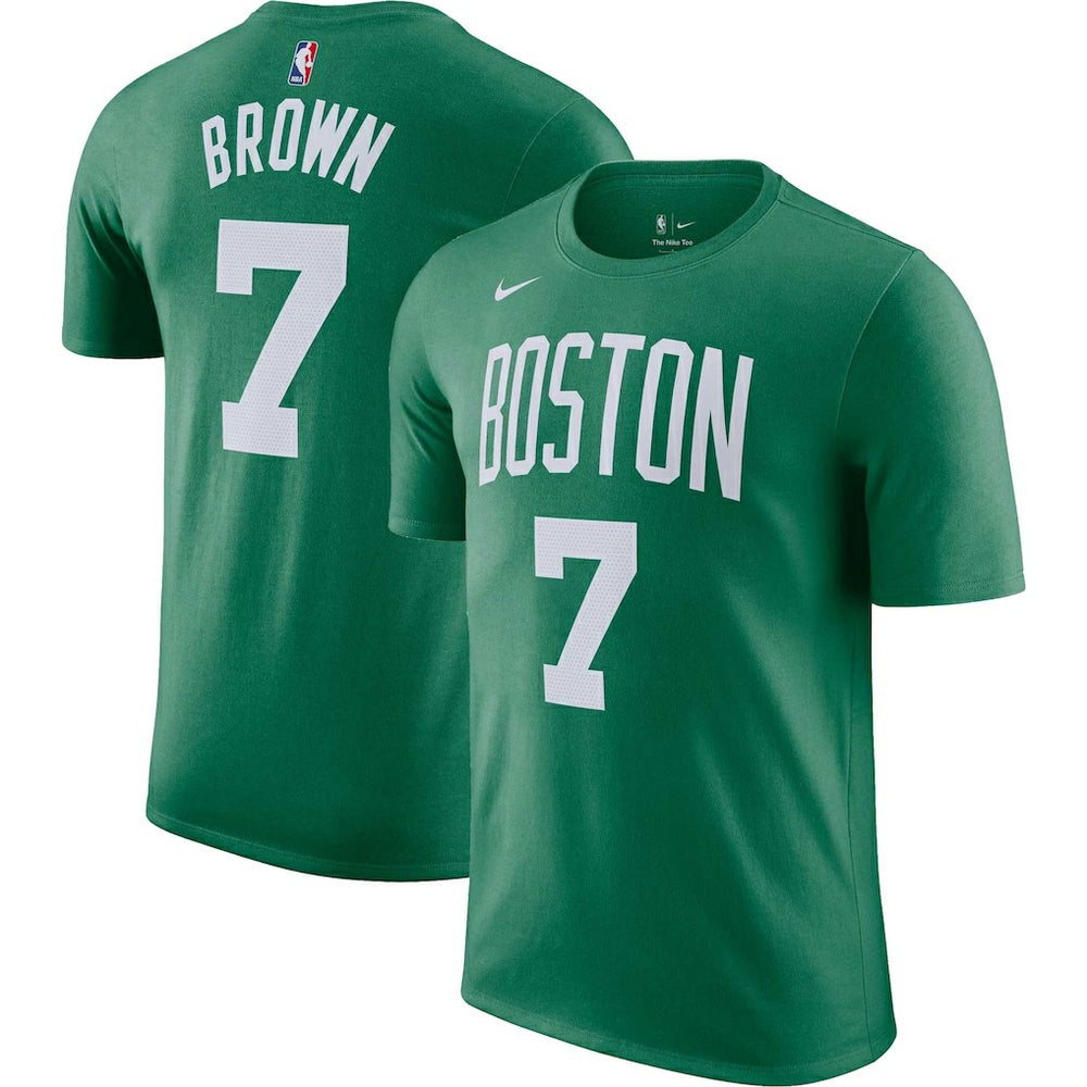Jaylen Brown Boston Celtics Icon 2022/23 Name & Number T-Shirt Kelly Green - Nike