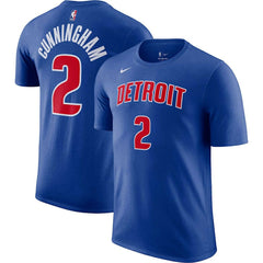 Cade Cunningham Detroit Pistons Icon 2022/23 Name & Number T-Shirt Blue - Nike