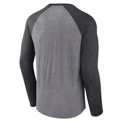 Calgary Flames Fanatics Special Edition Long Sleeve Tri-Blend Raglan T-Shirt - Heather Gray | US 4659621