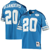 Barry Sanders Detroit Lions 1991 Authentic Throwback Retired Player Jersey - Blue Jerseys
