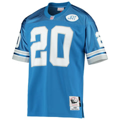 Barry Sanders Detroit Lions 1991 Authentic Throwback Retired Player Jersey - Blue Jerseys