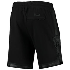 Brooklyn Nets Pro Standard Triple Black Gloss Logo Shorts