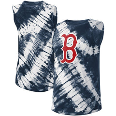 Boston Red Sox Touch Women's Money Ball Tie-Dye Tank Top - Navy Tanks