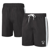 Brooklyn Nets G-III Sports by Carl Banks Sand Beach Volley Swim Shorts Black/Gray