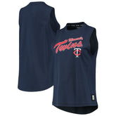 Minnesota Twins DKNY Sport Women's Marcie Tank Top - Navy Tanks