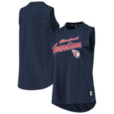 Cleveland Guardians DKNY Sport Women's Marcie Tank Top - Navy Tanks