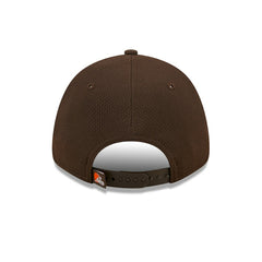 Cleveland Browns New Era Framed AF 9FORTY Snapback Hat - Brown Hats