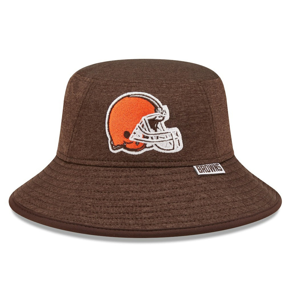 Cleveland Browns New Era Bucket Hat - Heather Brown Hats