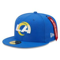 Los Angeles Rams New Era x Alpha Industries Alpha 59FIFTY Fitted Hat - Royal Hats