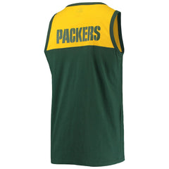 Green Bay Packers Starter Team Touchdown Fashion Tank Top - Green/Gold Tops
