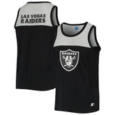 Las Vegas Raiders Starter Team Touchdown Fashion Tank Top - Black/Silver Tops