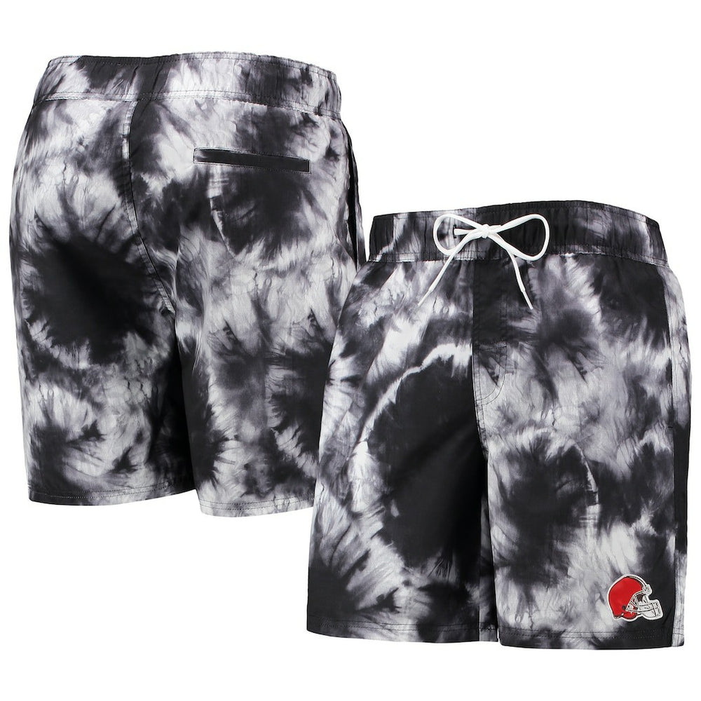Cleveland Browns G-III Sports by Carl Banks Splash Volley Swim Shorts - Black Shorts