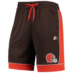 Cleveland Browns Starter Fan Favorite Fashion Shorts - Brown/Orange Shorts