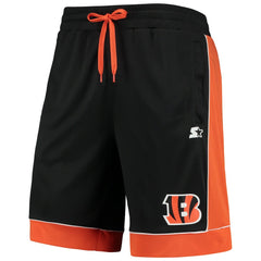 Cincinnati Bengals Starter Fan Favorite Fashion Shorts - Black/Orange Shorts