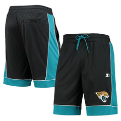 Jacksonville Jaguars Starter Fan Favorite Fashion Shorts - Black/Teal Shorts