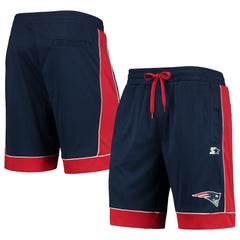 New England Patriots Starter Fan Favorite Fashion Shorts - Navy/Red Shorts