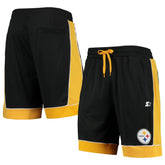 Pittsburgh Steelers Starter Fan Favorite Fashion Shorts - Black/Gold Shorts