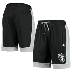 Las Vegas Raiders Starter Fan Favorite Fashion Shorts - Black/Silver Shorts