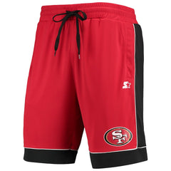 San Francisco 49ers Starter Fan Favorite Fashion Shorts - Scarlet/Black Shorts