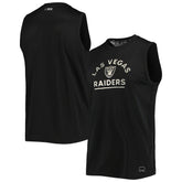 Las Vegas Raiders MSX by Michael Strahan Rebound Tank Top - Black Tops