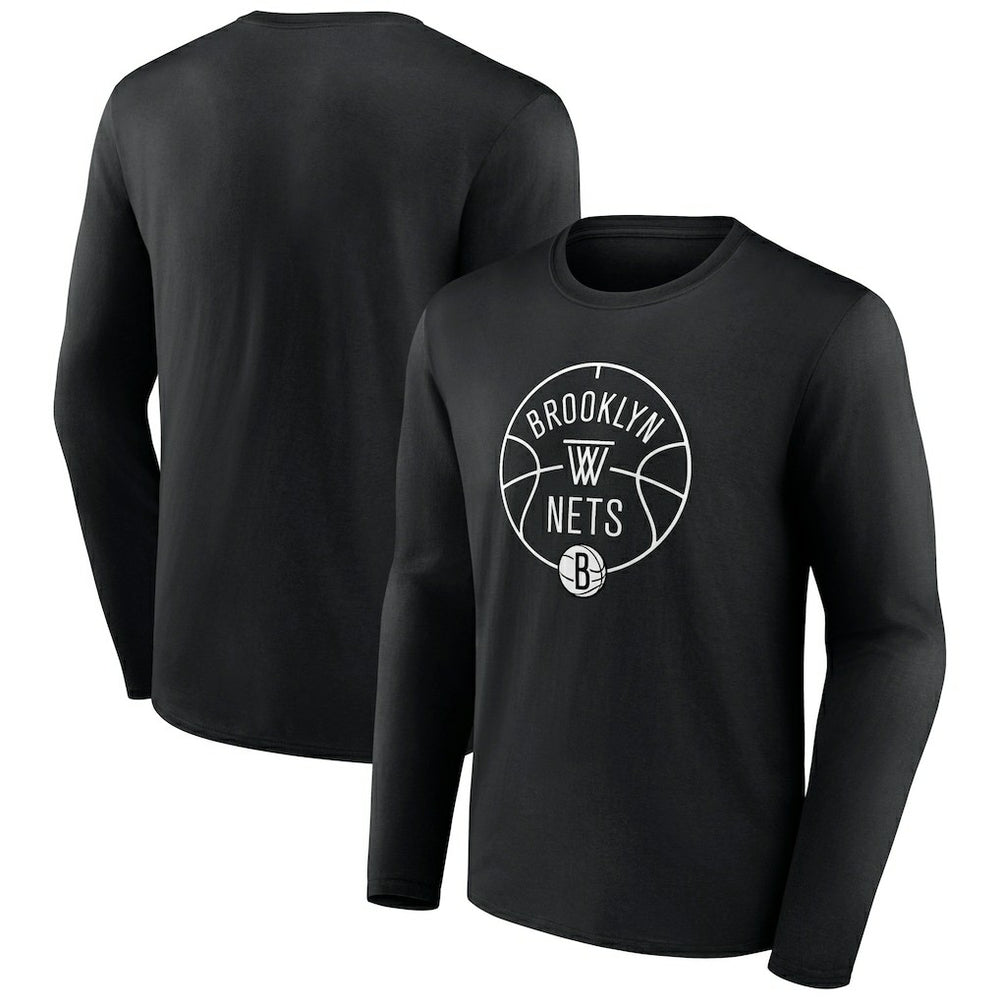 Brooklyn Nets Tip-Off Long Sleeve T-Shirt Black outlet