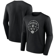 Brooklyn Nets Tip-Off Long Sleeve T-Shirt Black outlet
