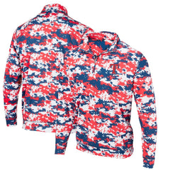 Texas Rangers Digital Camo Performance Quarter-Zip Pullover Jacket - Red Jackets