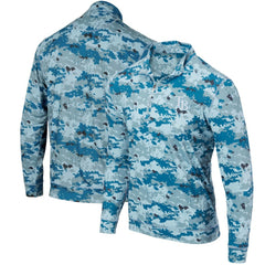 Tampa Bay Rays Digital Camo Performance Quarter-Zip Pullover Jacket - Blue Jackets