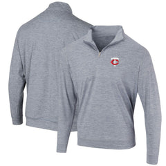 Minnesota Twins Peached Marled Yarn Quarter-Zip Pullover Jacket - Heathered Navy Jackets