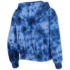 Philadelphia 76ers Women's Galaxy Sublimated Windbreaker Pullover Full-Zip Hoodie Royal - Mitchell & Ness