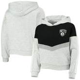 Brooklyn Nets Girls Youth All Yours Pullover Hoodie Heathered Gray