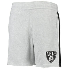 Brooklyn Nets Youth Wingback Shorts Heathered Gray