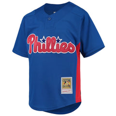 Roy Halladay Philadelphia Phillies Mitchell & Ness Youth Cooperstown Collection Mesh Batting Practice Jersey - Royal Jerseys