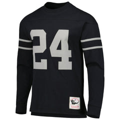 Charles Woodson Oakland Raiders Retired Player Name & Number Long Sleeve Top - Black Tops