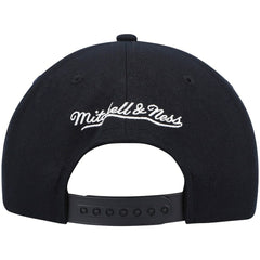 Boston Celtics Hardwood Classics Script 2.0 Snapback Hat Black - Mitchell & Ness