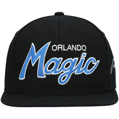 Orlando Magic Hardwood Classics Script 2.0 Snapback Hat Black - Mitchell & Ness