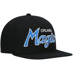 Orlando Magic Hardwood Classics Script 2.0 Snapback Hat Black - Mitchell & Ness
