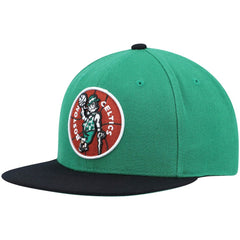 Boston Celtics Hardwood Classics Team Two-Tone 2.0 Snapback Hat Kelly Green/Black - Mitchell & Ness outlet