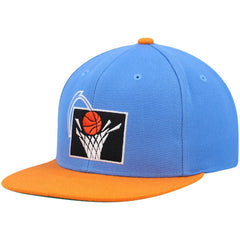 Cleveland Cavaliers Hardwood Classics Team Two-Tone 2.0 Snapback Hat Blue/Orange - Mitchell & Ness