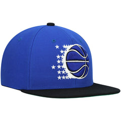 Orlando Magic Hardwood Classics Team Two-Tone 2.0 Snapback Hat Blue/Black - Mitchell & Ness