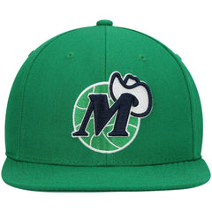 Dallas Mavericks Hardwood Classics Team Ground 2.0 Snapback Hat Green - Mitchell & Ness