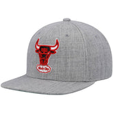 Chicago Bulls Hardwood Classics Team 2.0 Snapback Hat Heathered Gray - Mitchell & Ness