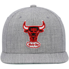 Chicago Bulls Hardwood Classics Team 2.0 Snapback Hat Heathered Gray - Mitchell & Ness
