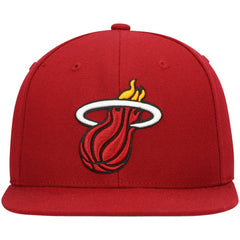 Miami Heat Ground 2.0 Snapback Hat Red - Mitchell & Ness