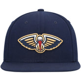 New Orleans Pelicans Ground 2.0 Snapback Hat Navy - Mitchell & Ness
