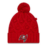 Tampa Bay Buccaneers New Era Women's Toasty Cuffed Knit Hat with Pom - Red Hats