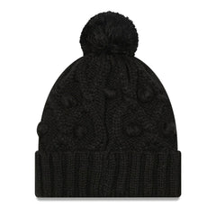 Pittsburgh Steelers New Era Women's Toasty Cuffed Knit Hat with Pom - Black Hats