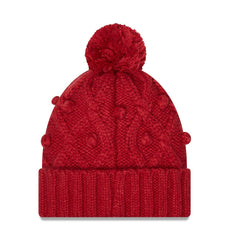 Arizona Cardinals New Era Women's Toasty Cuffed Knit Hat with Pom - Cardinal Hats